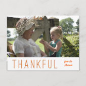 Thanksgiving Fotokaart Upload je eigen foto Briefkaart (Voorkant)