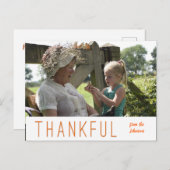 Thanksgiving Fotokaart Upload uw eigen foto Briefkaart (Voorkant / Achterkant)