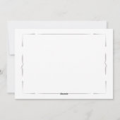 Thanksgiving fotominimalist feestdagenkaart (Achterkant)