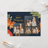  Thanksgiving Foto's uit de 4-reeks blauw Kaart (Voorkant / Achterkant in situ)