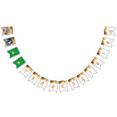 Thanksgiving fototekst waterverf bladeren vlaggetjes (Alle)