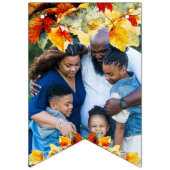 Thanksgiving fototekst waterverf bladeren vlaggetjes (Tweede vlag)