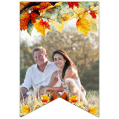 Thanksgiving fototekst waterverf bladeren vlaggetjes (Eerste vlag)