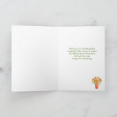 Thanksgiving Fresh Flowers Religious Greeting Card Kaart (Binnen)