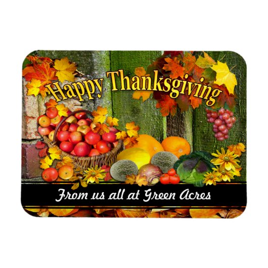 Thanksgiving ~ Fridge Magnet Magneet (Horizontaal)