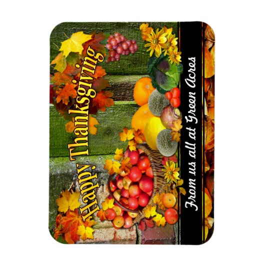 Thanksgiving ~ Fridge Magnet Magneet (Verticaal)