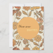 Thanksgiving Friendsgiving Diner Bloemen Custom Kaart (Achterkant)