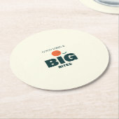 Thanksgiving/Friendsgiving Dinner Coaster Ronde Kartonnen Onderzetter (Gebogen)