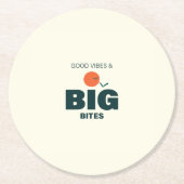 Thanksgiving/Friendsgiving Dinner Coaster Ronde Kartonnen Onderzetter (Voorkant)