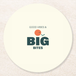 Thanksgiving/Friendsgiving Dinner Coaster Ronde Kartonnen Onderzetter