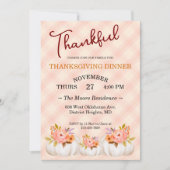 Thanksgiving Friendsgiving Dinner Custom Kaart (Voorkant)