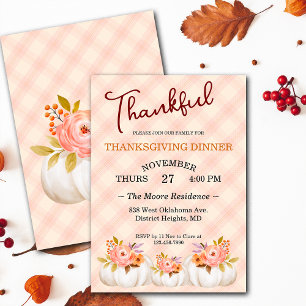 Thanksgiving Friendsgiving Dinner Custom Kaart