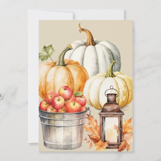 Thanksgiving Friendsgiving Dinner Custom Kaart (Achterkant)