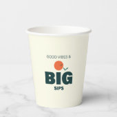 Thanksgiving/Friendsgiving Dinner Feast Papercups Papieren Bekers (Achterkant)