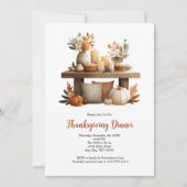 Thanksgiving Friendsgiving Herfst Herfstdiner Kaart (Voorkant)