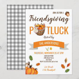 Thanksgiving Friendsgiving Potluck Kaart