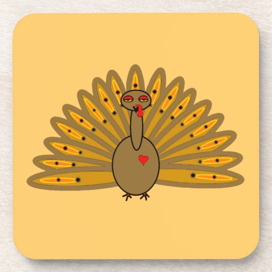 Thanksgiving Friendsgiving Turkey Bier Onderzetter (Voorkant)