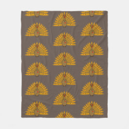 Thanksgiving Friendsgiving Turkey Fleece Deken