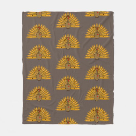 Thanksgiving Friendsgiving Turkey Fleece Deken (Voorkant)