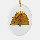 Thanksgiving Friendsgiving Turkey Keramisch Ornament (Rechts)