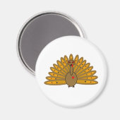 Thanksgiving Friendsgiving Turkey Magneet (Voorkant / Achterkant)