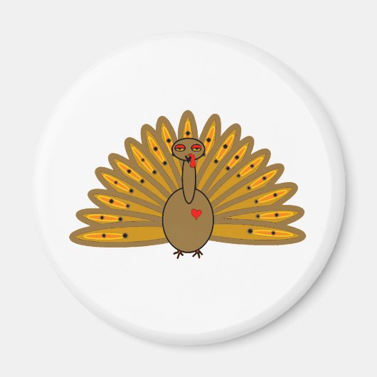 Thanksgiving Friendsgiving Turkey Magneet (Voorkant)