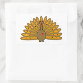 Thanksgiving Friendsgiving Turkey Rechthoekige Sticker (Tas)