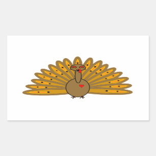 Thanksgiving Friendsgiving Turkey Rechthoekige Sticker