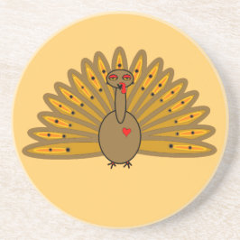 Thanksgiving Friendsgiving Turkey Zandsteen Onderzetter