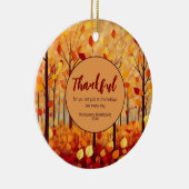 Thanksgiving Friendsgiving viering aandenken Keramisch Ornament (Rechts)