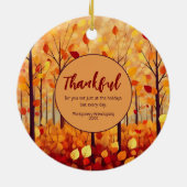 Thanksgiving Friendsgiving viering aandenken Keramisch Ornament (Achterkant)