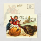 Thanksgiving Frolick Feestdagenkaart (Voorkant / Achterkant)