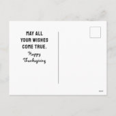 Thanksgiving Funny Holiday Cards Feestdagenkaart (Achterkant)