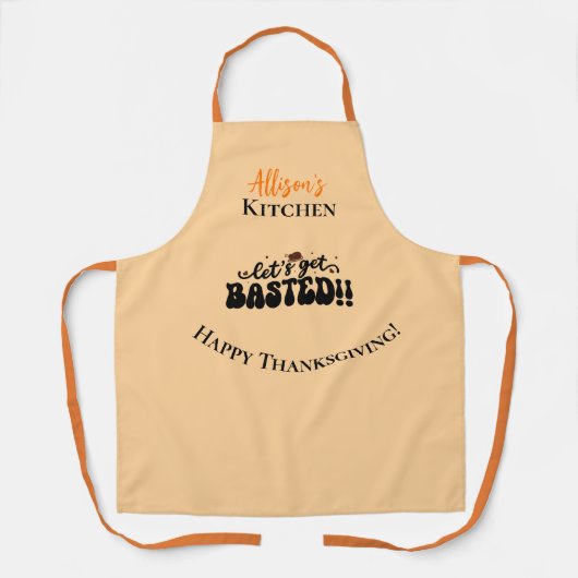 Thanksgiving Funny Personalize Apron Schort (Voorkant)