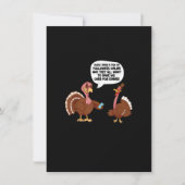 Thanksgiving Funny Turkey Kaart (Voorkant)