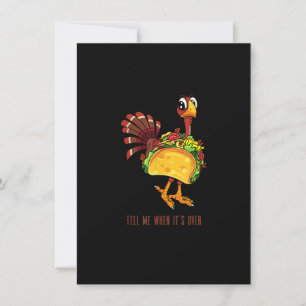 Thanksgiving Funny Turkey Markt Taco Thanksgi Kaart