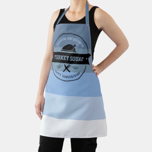 Thanksgiving Funny Turkey Personalize Apron Schort (Insitu)