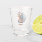 Thanksgiving Funny Turkey Shot Glass Shot Glas (Achterkant)