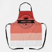 Thanksgiving Funny Turkey Squad Hipster Apron Schort (Voorkant)