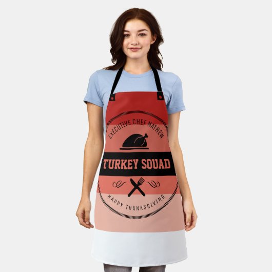 Thanksgiving Funny Turkey Squad Hipster Schort (Gedragen)