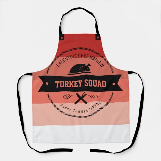 Thanksgiving Funny Turkey Squad Hipster Schort (Voorkant)