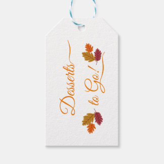 Thanksgiving "Ga naar" Omkeerbare cadeauLabels