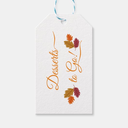 Thanksgiving "Ga naar" Omkeerbare cadeauLabels (Voorkant)