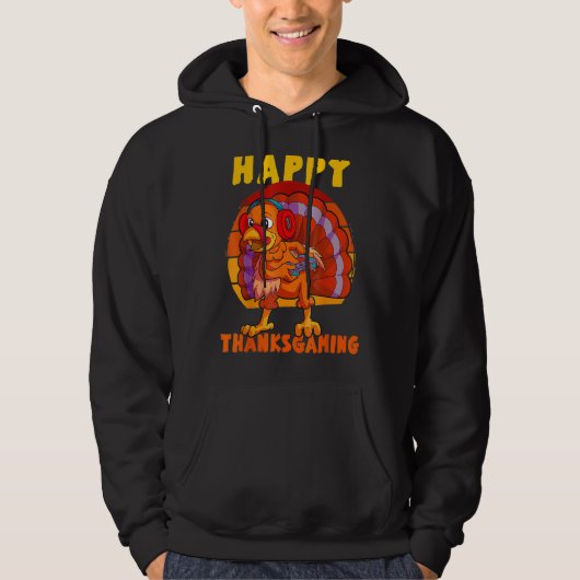 Thanksgiving Game Controller Thanksgiving Boys Ga Hoodie (Voorkant)