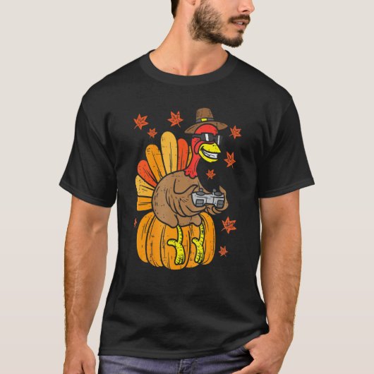 Thanksgiving Game Controller Thanksgiving  Boys Ga T-shirt (Voorkant)