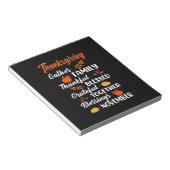 Thanksgiving Gather Familie Notitieblok (Schuin)