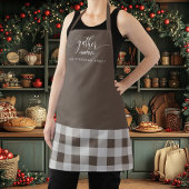 Thanksgiving Gather Herfst Brown & White Plaid Schort