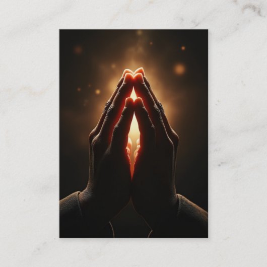 Thanksgiving gebed - Filippenzen 4:6-7 KJV Kaart Visitekaartje (Voorkant)