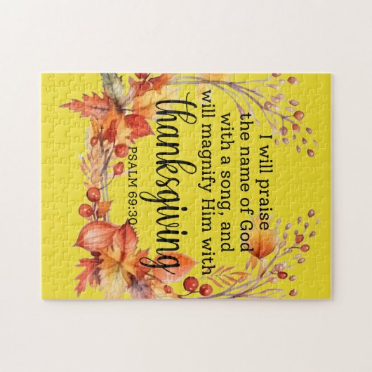 Thanksgiving gebed legpuzzel (Horizontaal)