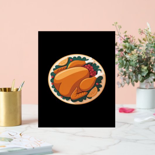 Thanksgiving gebraden Turkije – Feestelijk Feest Acryl Bord (Huwelijk)
